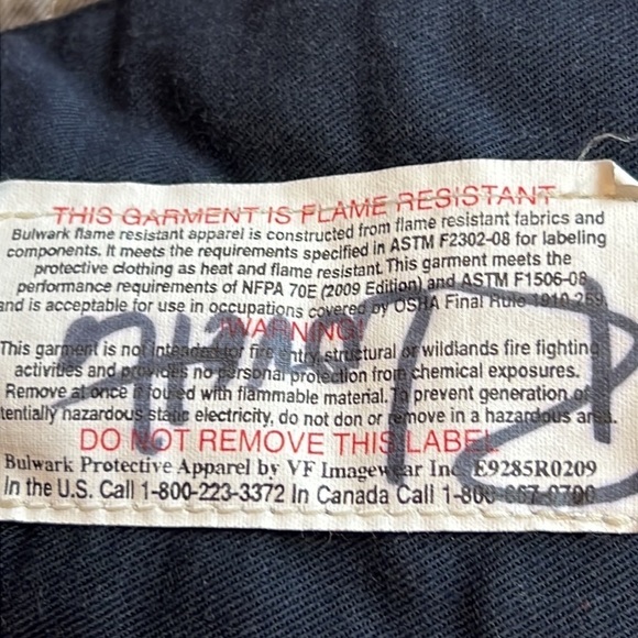 Bulwark FR Flame Resistance quilted hood, bomber jacket XL regular navy blue - Picture 10 of 11